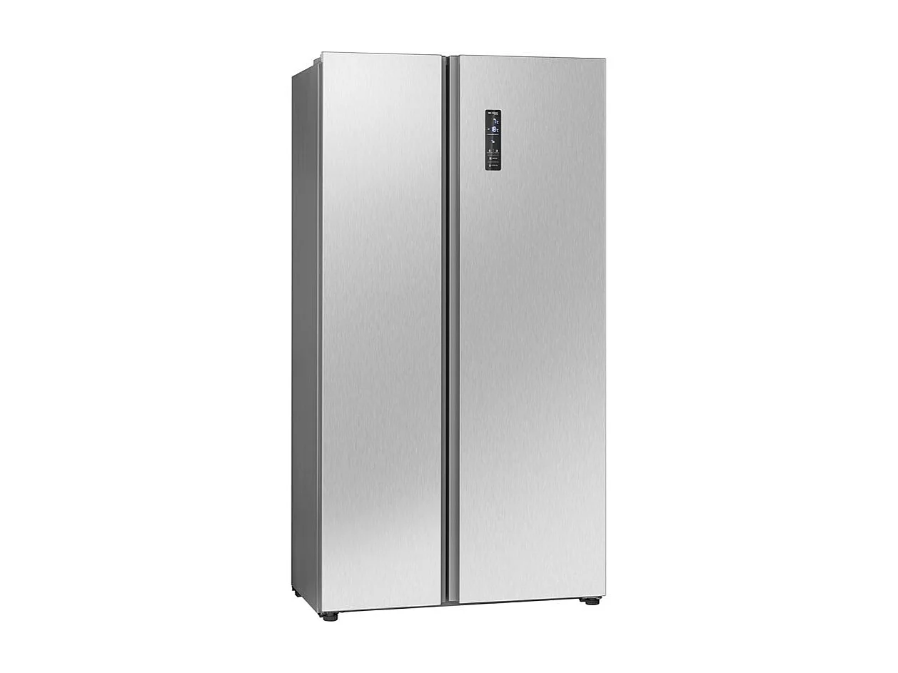 Réfrigérateur américain avec congélateur 442L Inox Bomann SBS7344-Inox