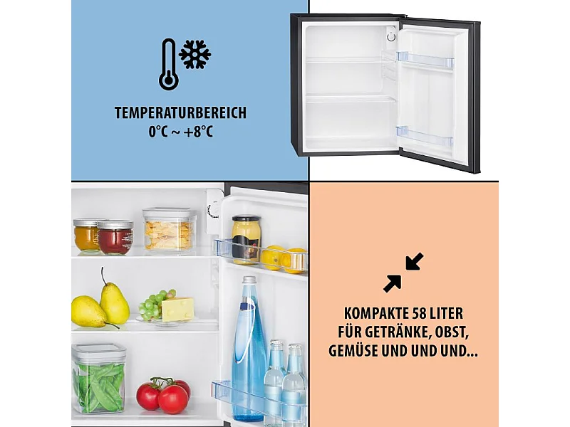 Réfrigérateur 58L Noir Bomann KB7347-Noir