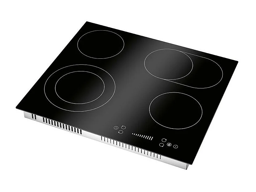 Plaque de cuisson en vitrocéramique 4 feux avec double zone encastrable Bomann EBK7941