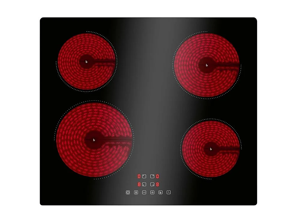 Plaque de cuisson en vitrocéramique à induction 4 feux encastrable Bomann EBKI7942