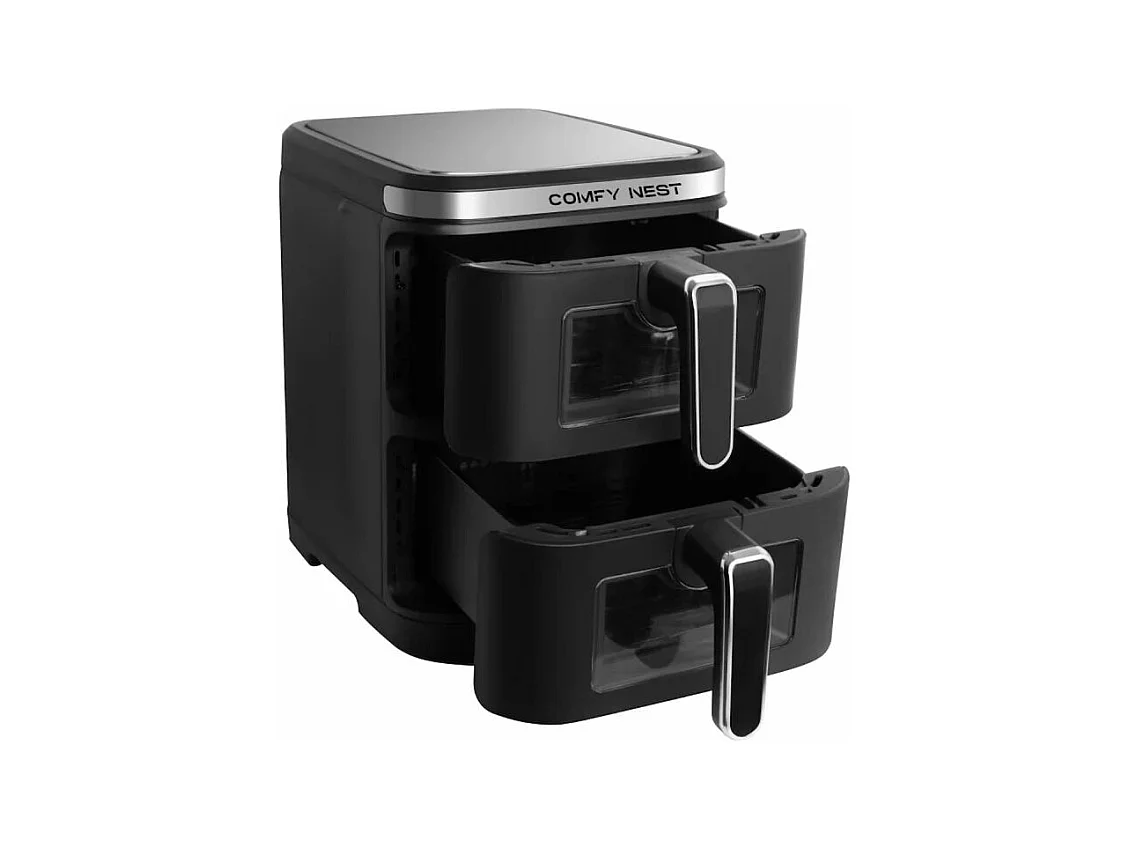 Friteuse à air chaud Air fryer double panier verticale avec fenêtre 11L 2800W Comfy Nest CN06184