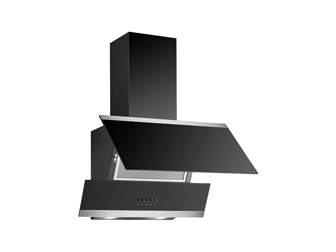 Hotte inclinée à LED Noir Bomann DU7610-G-Noir