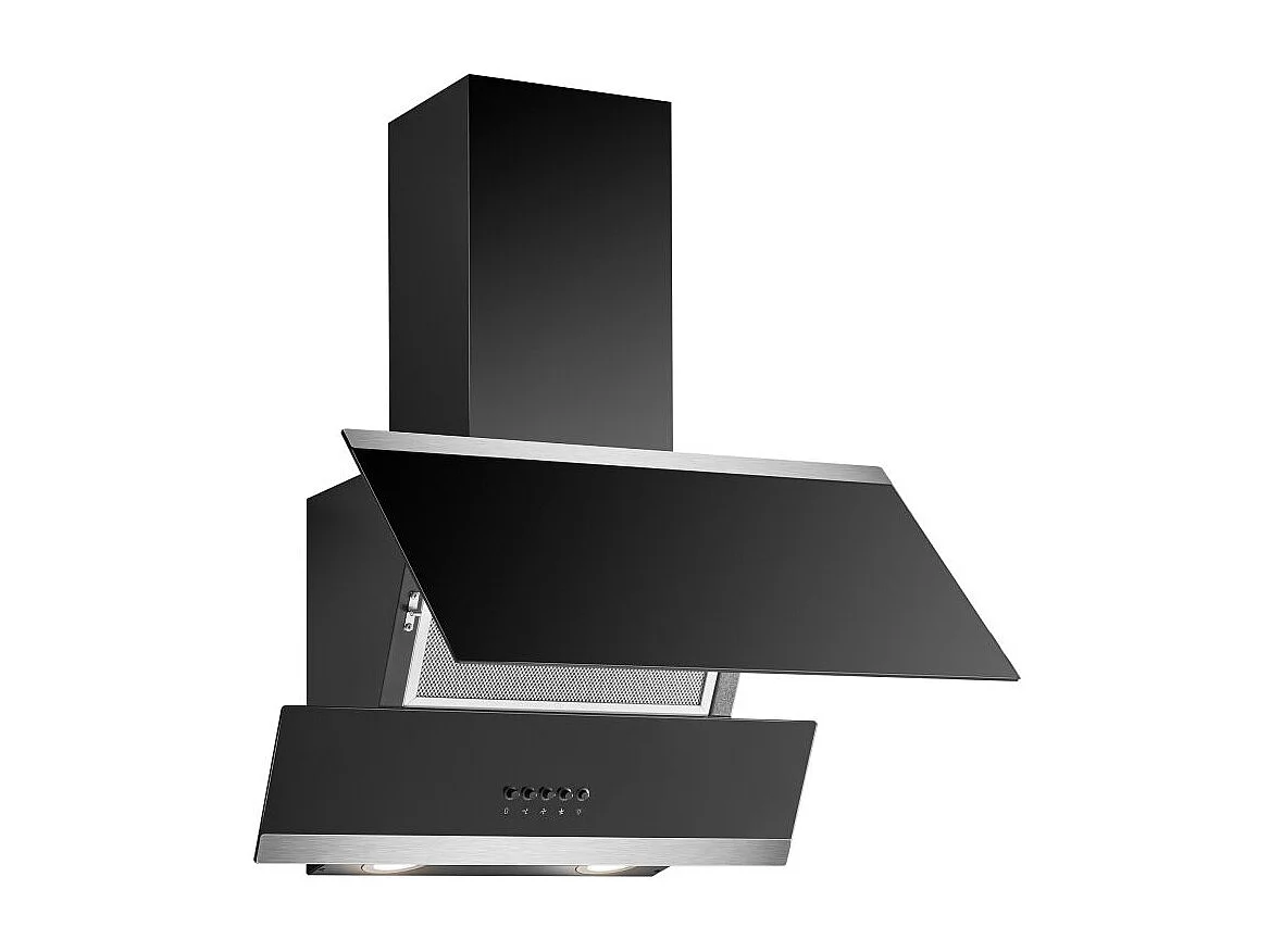 Hotte inclinée à LED Noir Bomann DU7610-G-Noir