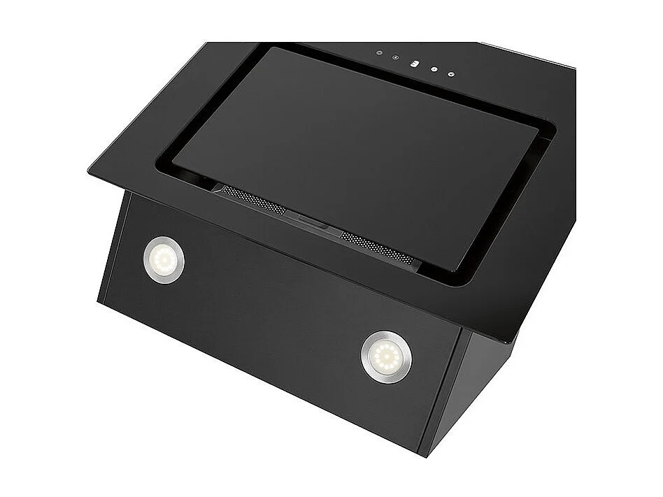 Hotte inclinée a led noir Bomann DU 771.1 G noir