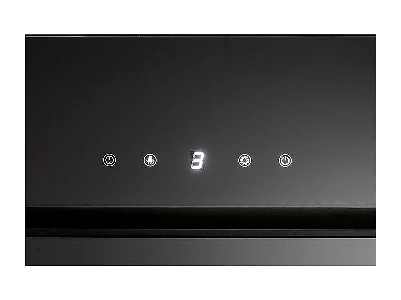 Hotte inclinée a led noir Bomann DU 771.1 G noir