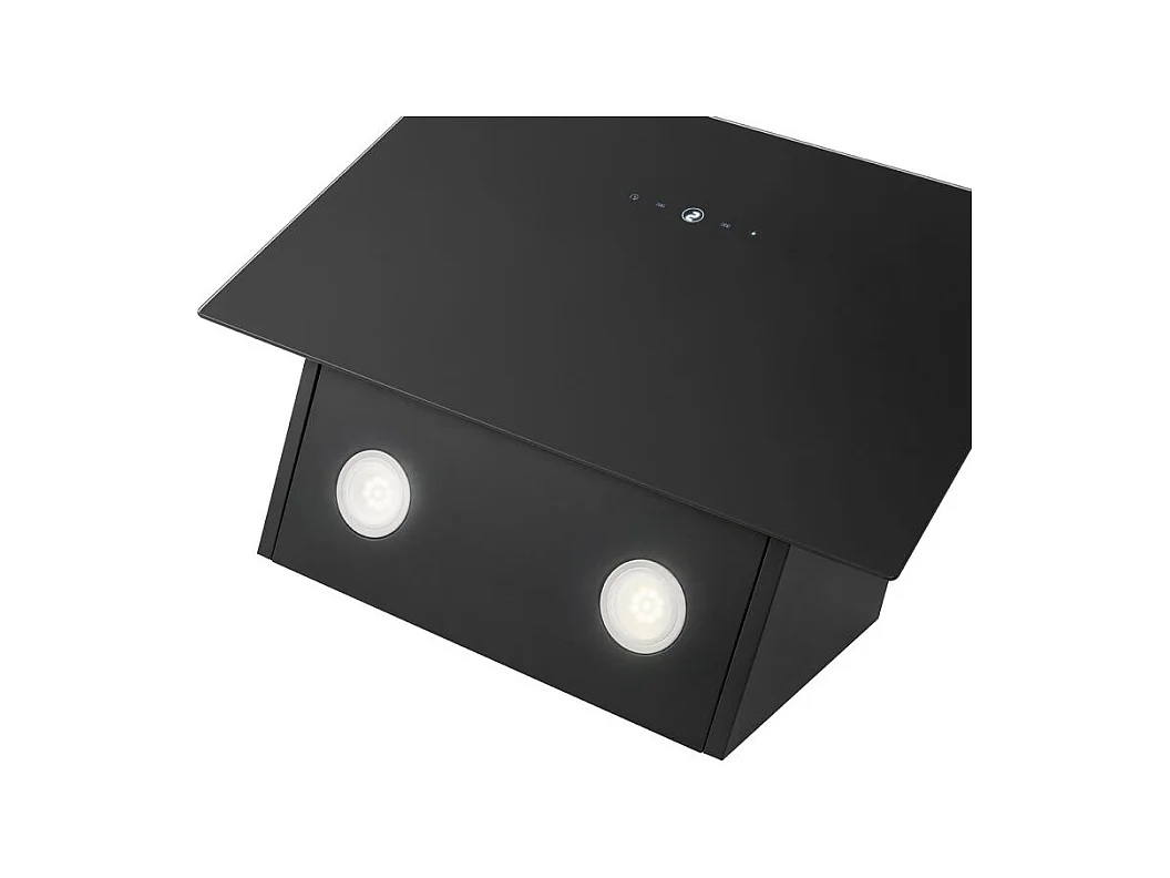 Hotte inclinée à LED noir/acier inoxydable Bomann DU7606-1-G-noir/inox