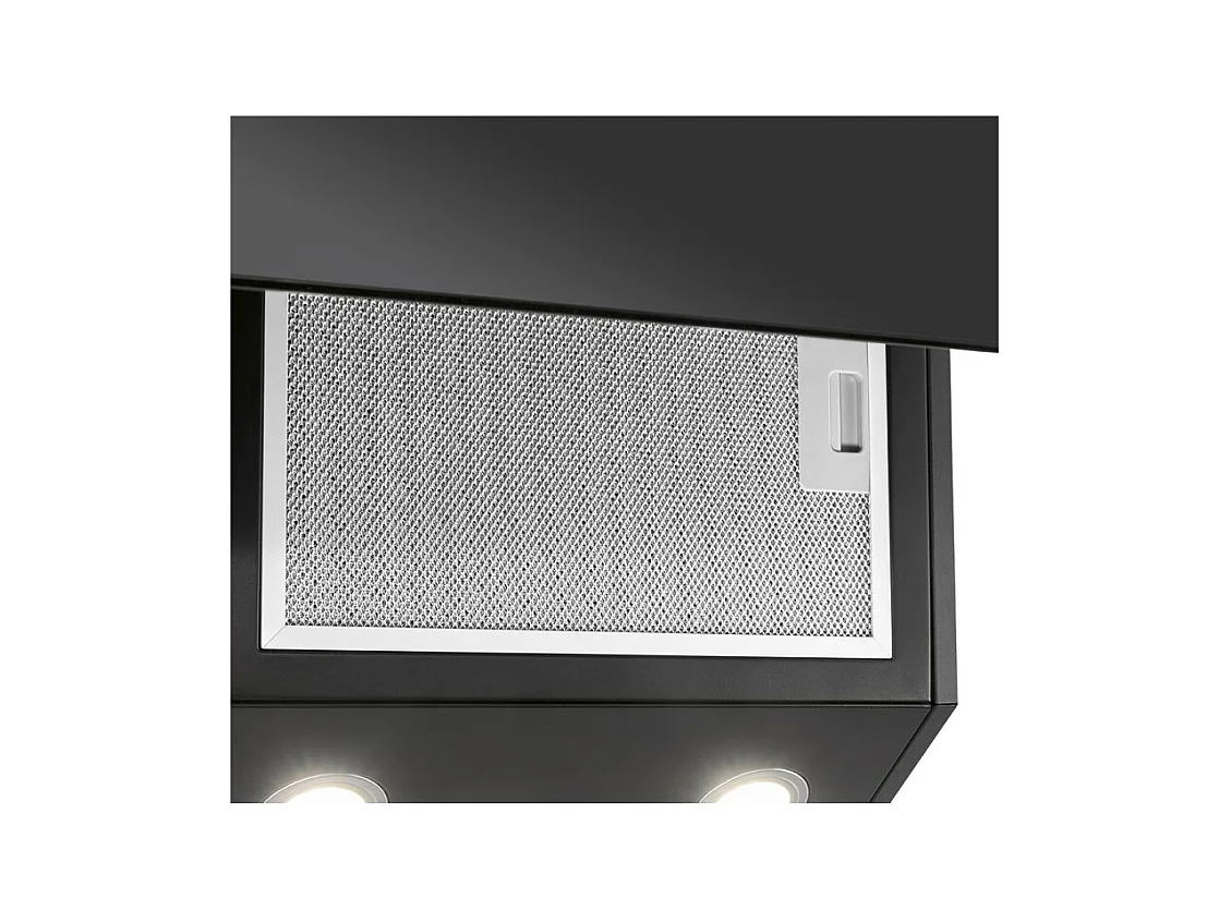 Hotte inclinée à LED noir/acier inoxydable Bomann DU7606-1-G-noir/inox