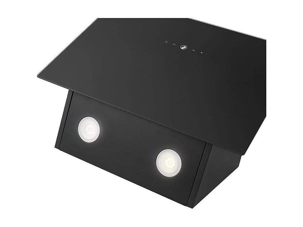 Hotte inclinée à LED noir/acier inoxydable Bomann DU7606-1-G-noir/inox