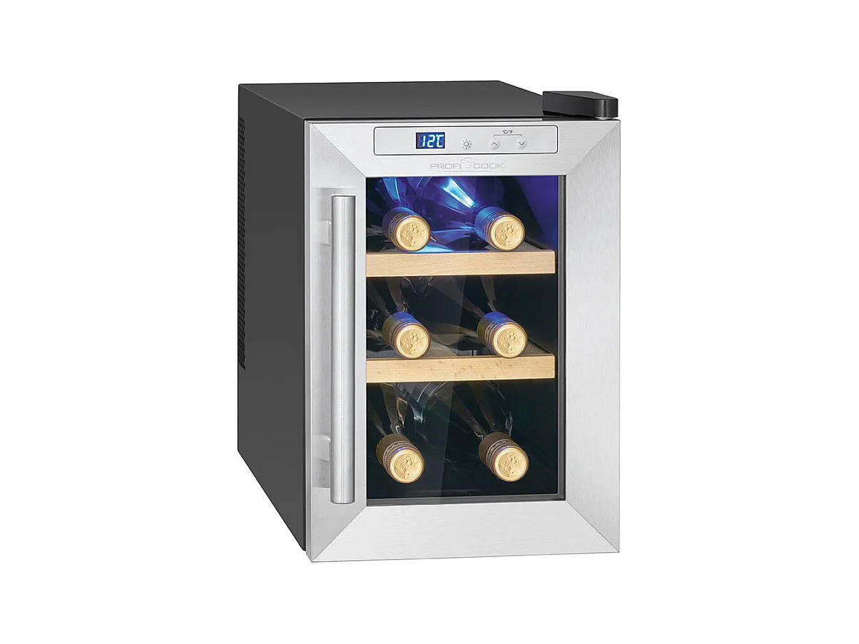 Cave à vin avec porte vitrée et écran LED 17L Proficook PC-WK1231