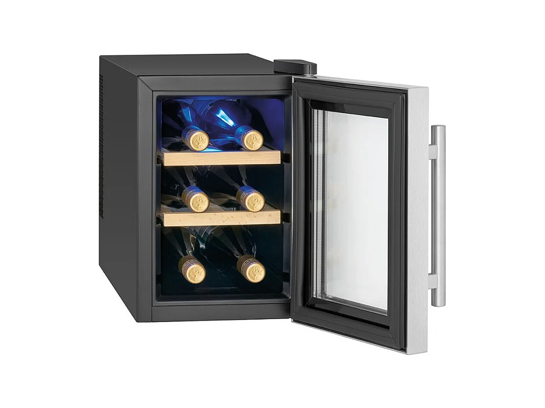 Cave à vin avec porte vitrée et écran LED 17L Proficook PC-WK1231