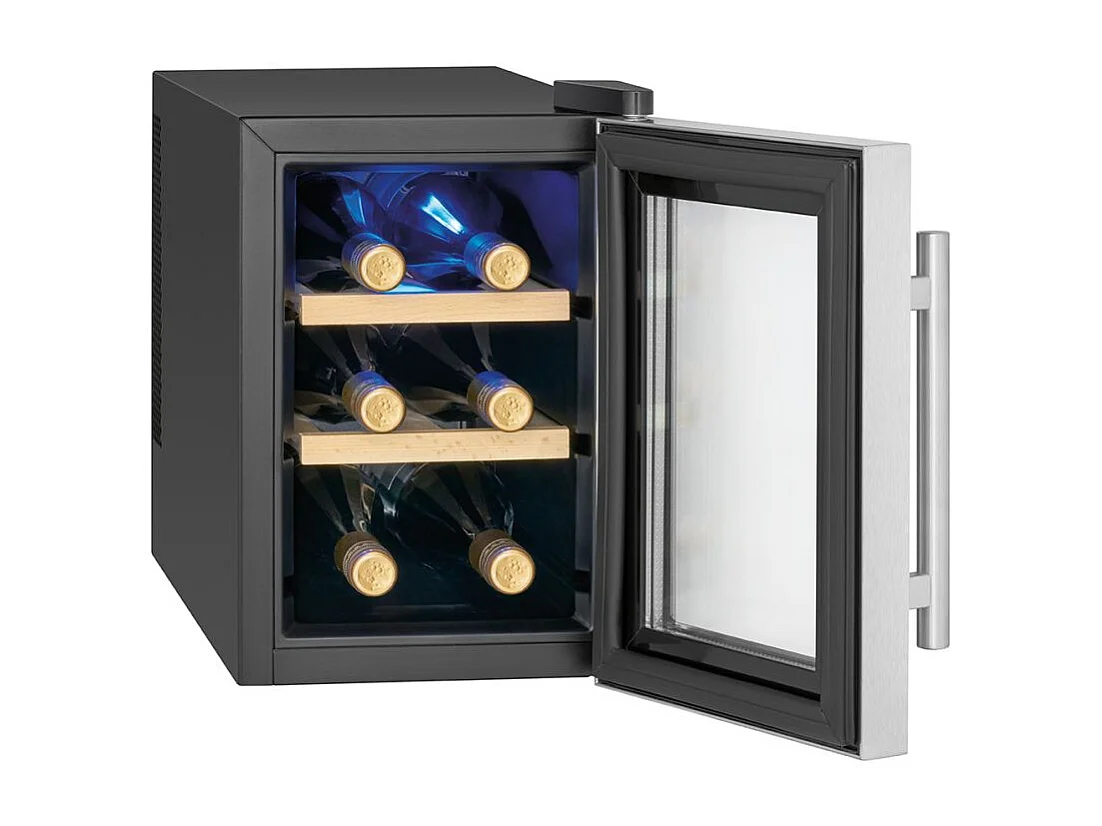 Cave à vin avec porte vitrée et écran LED 17L Proficook PC-WK1231