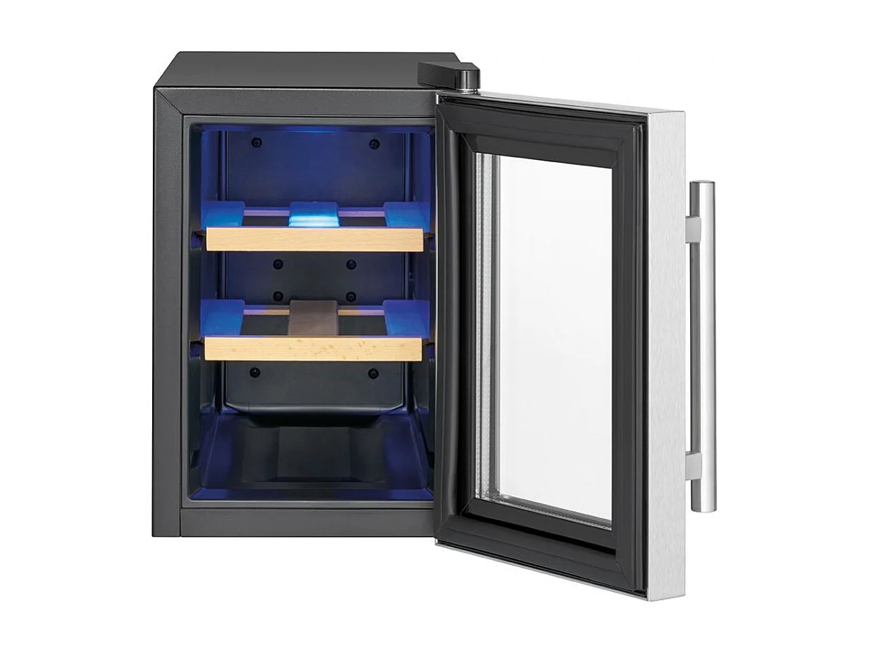 Cave à vin avec porte vitrée et écran LED 17L Proficook PC-WK1231