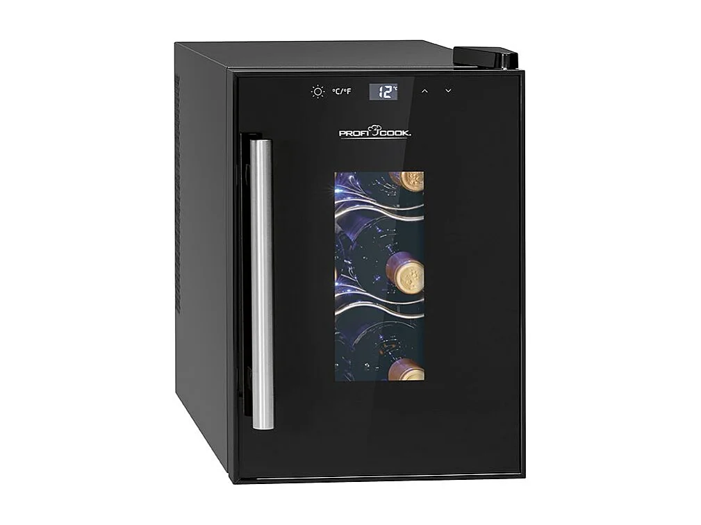 Cave à vin avec porte vitrée et écran tactile 17L Proficook PC-WK1230