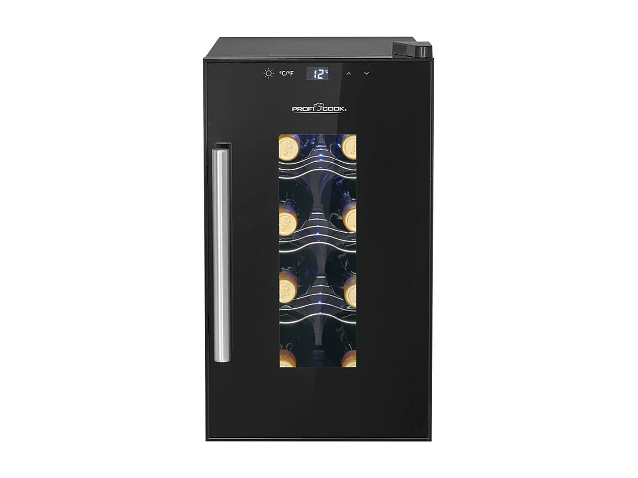 Cave à vin avec porte vitrée et écran tactile 23L Proficook PC-WK1232