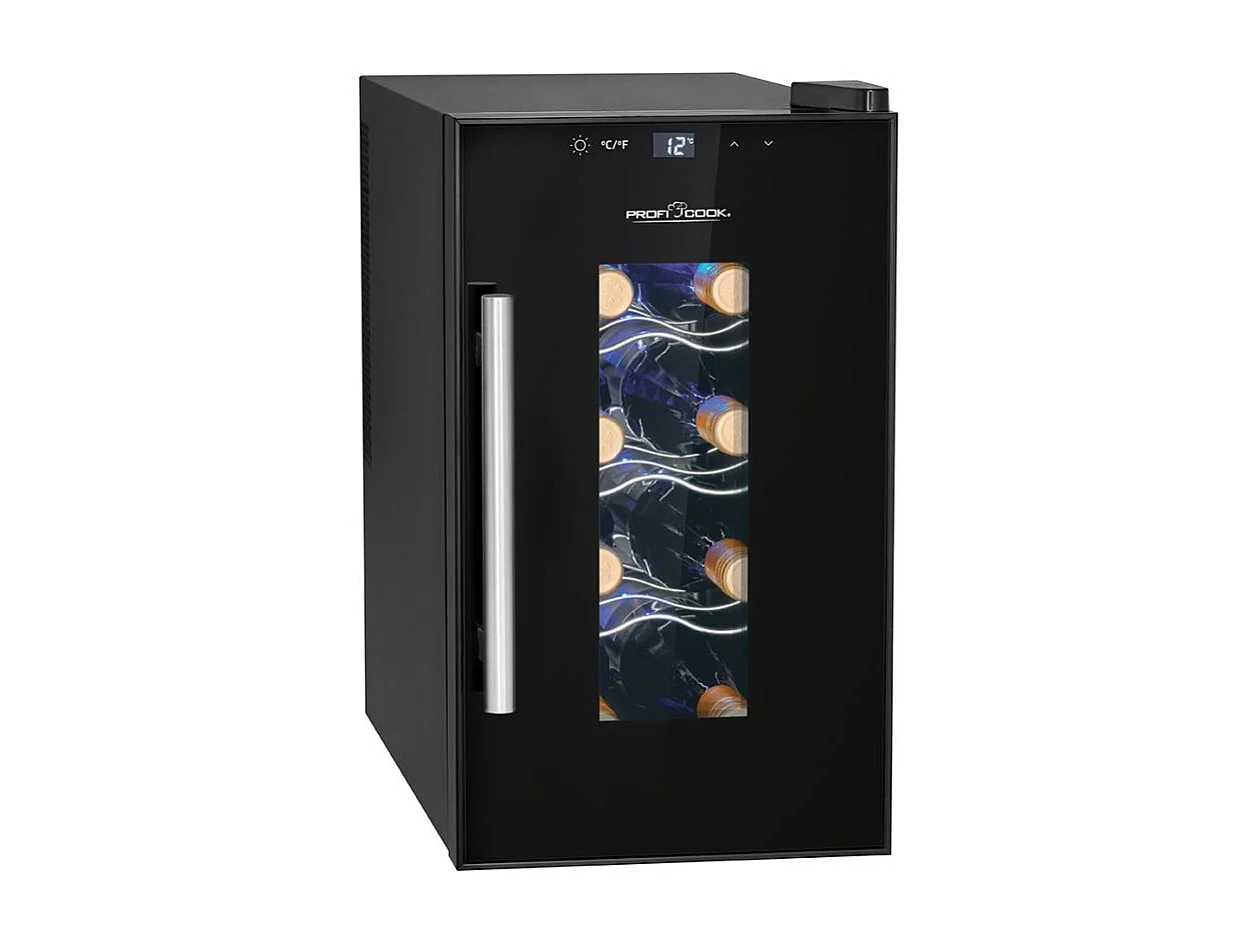 Cave à vin avec porte vitrée et écran tactile 23L Proficook PC-WK1232