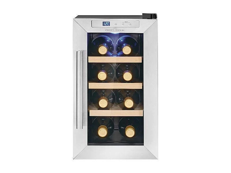 Cave à vin avec porte vitrée et écran LED 23L Proficook PC-WK1233