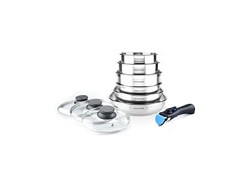 Batterie De Cuisine Inox 10 Pcs Arthur Martin 5540