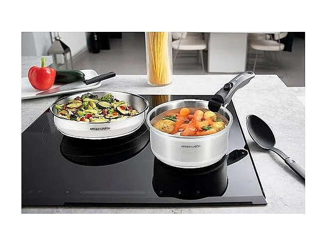 Batterie de cuisine Inox 15 Pcs Arthur Martin 5535