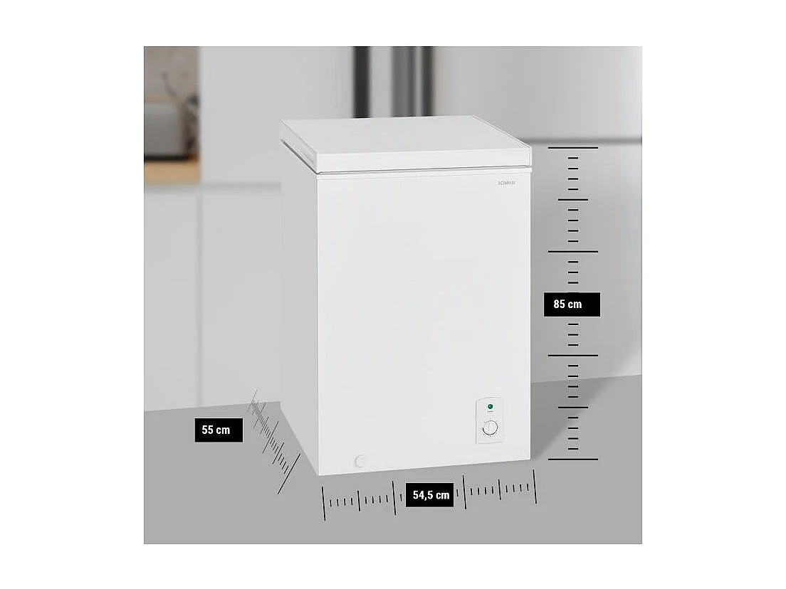 Congélateur coffre 100L Blanc Bomann GT7355-Blanc