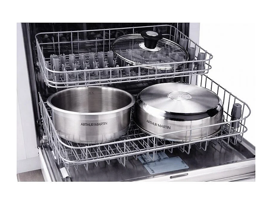 Batterie De Cuisine Inox 10 Pcs Arthur Martin AM8411