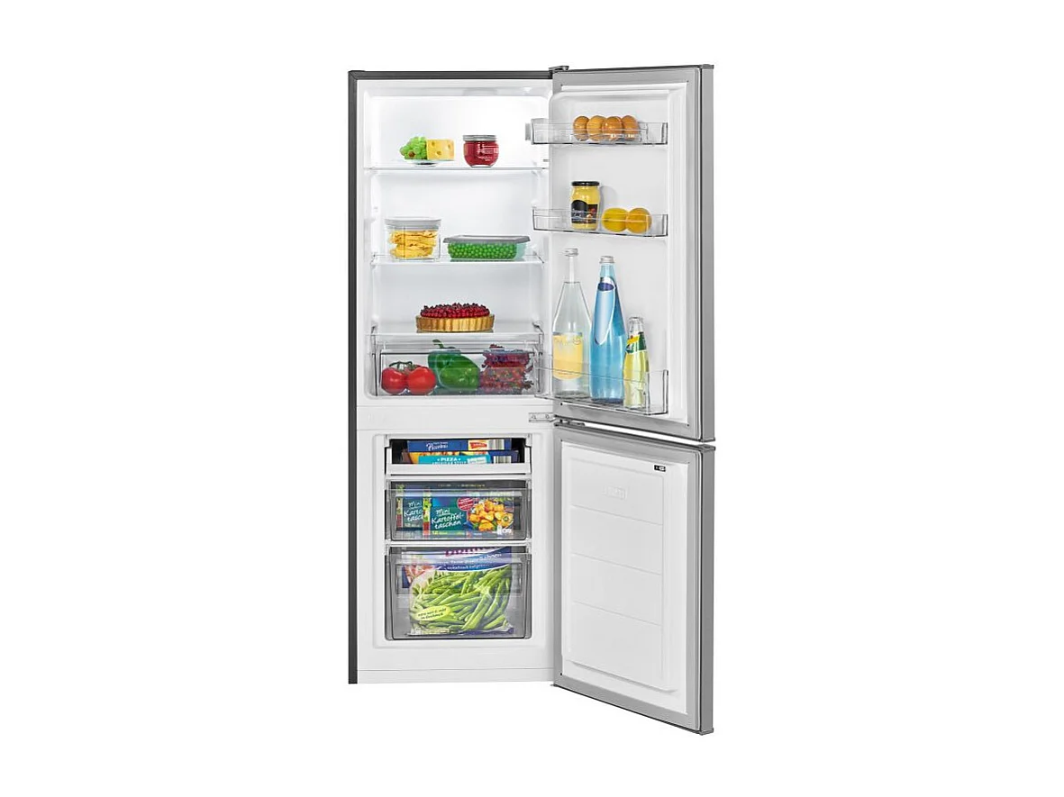 Réfrigérateur et congélateur 173L Inox Bomann KG7359-Inox