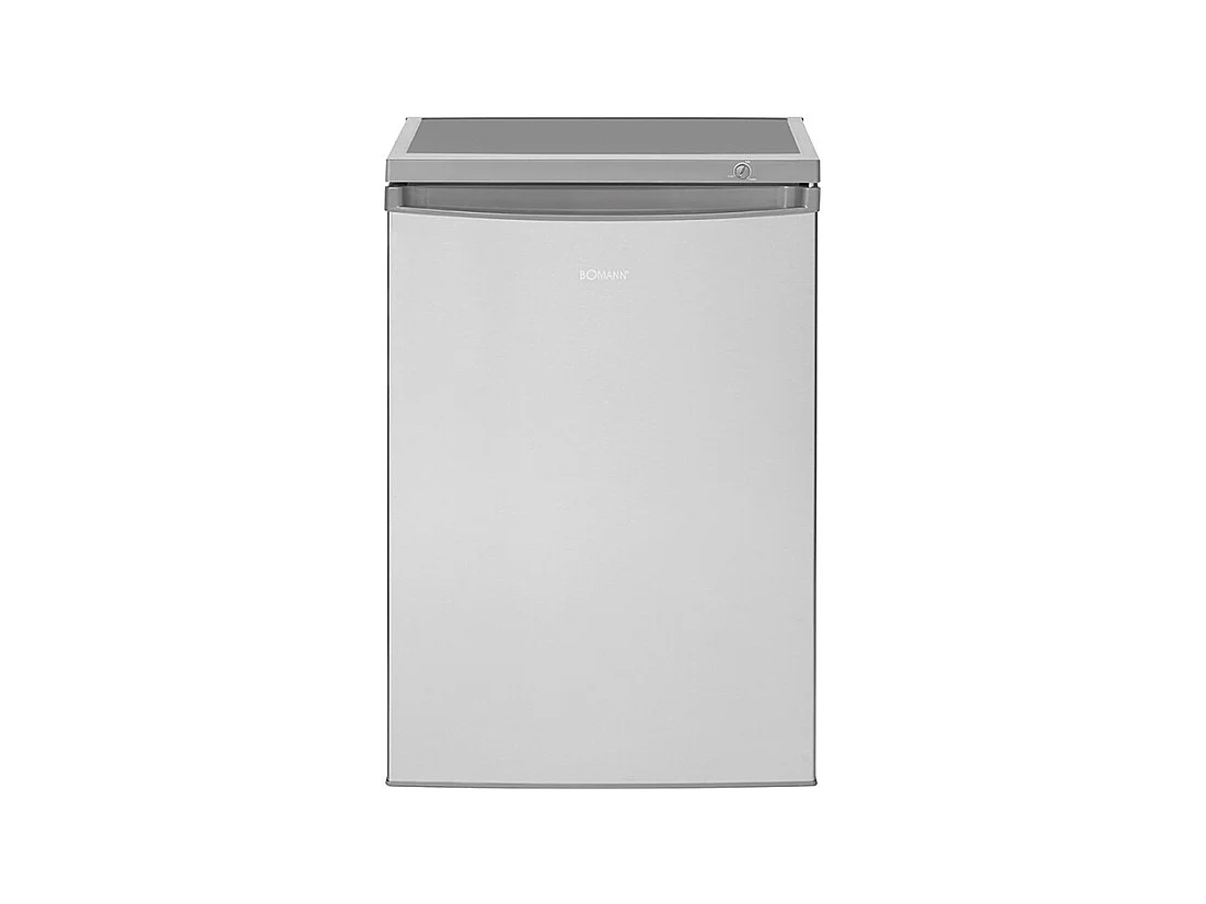 Réfrigérateur avec petit congélateur 120L inox Bomann KS 2184.1 inox