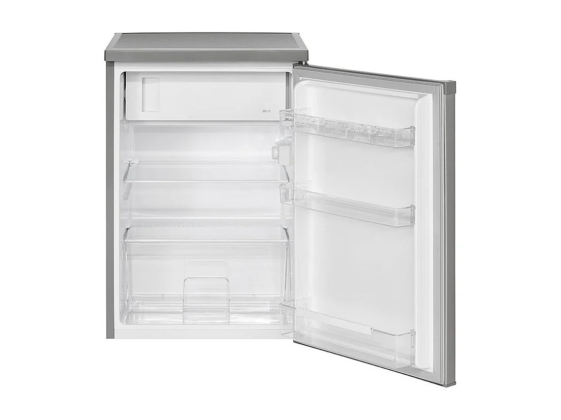 Réfrigérateur avec petit congélateur 120L inox Bomann KS 2184.1 inox