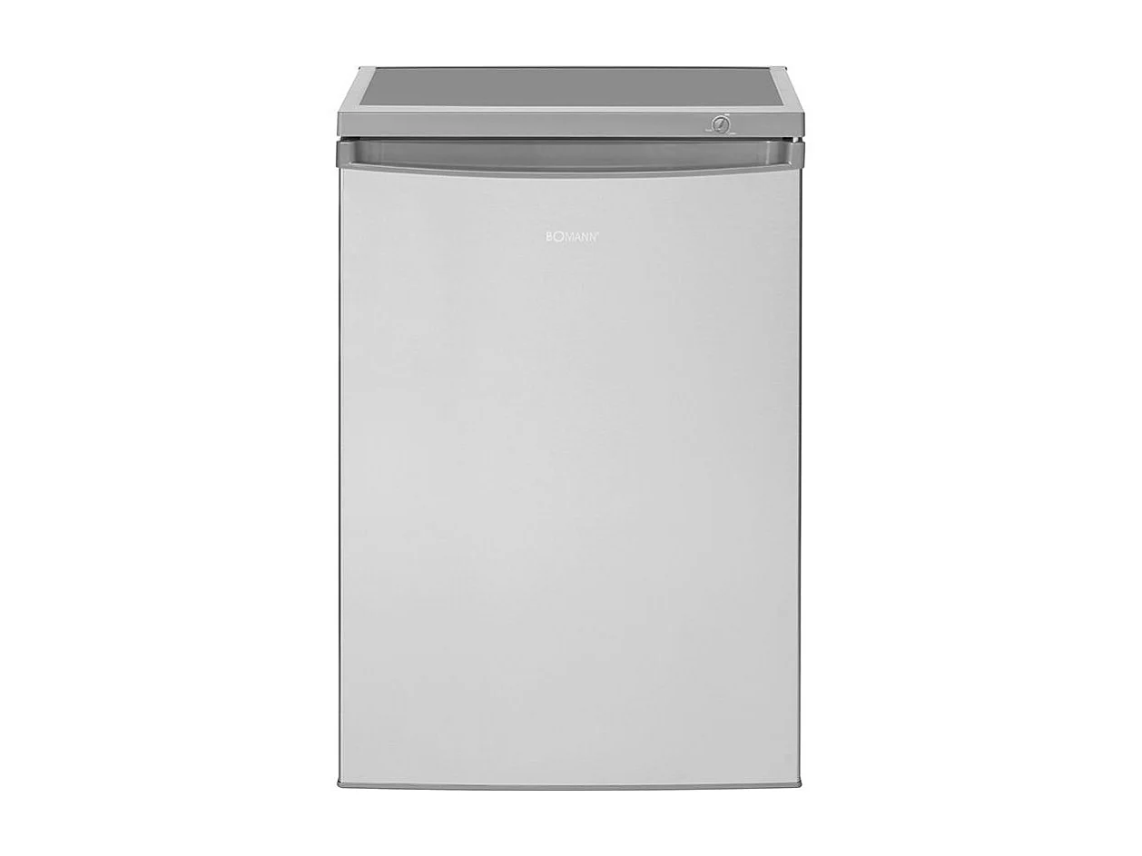 Réfrigérateur avec petit congélateur 120L inox Bomann KS 2184.1 inox