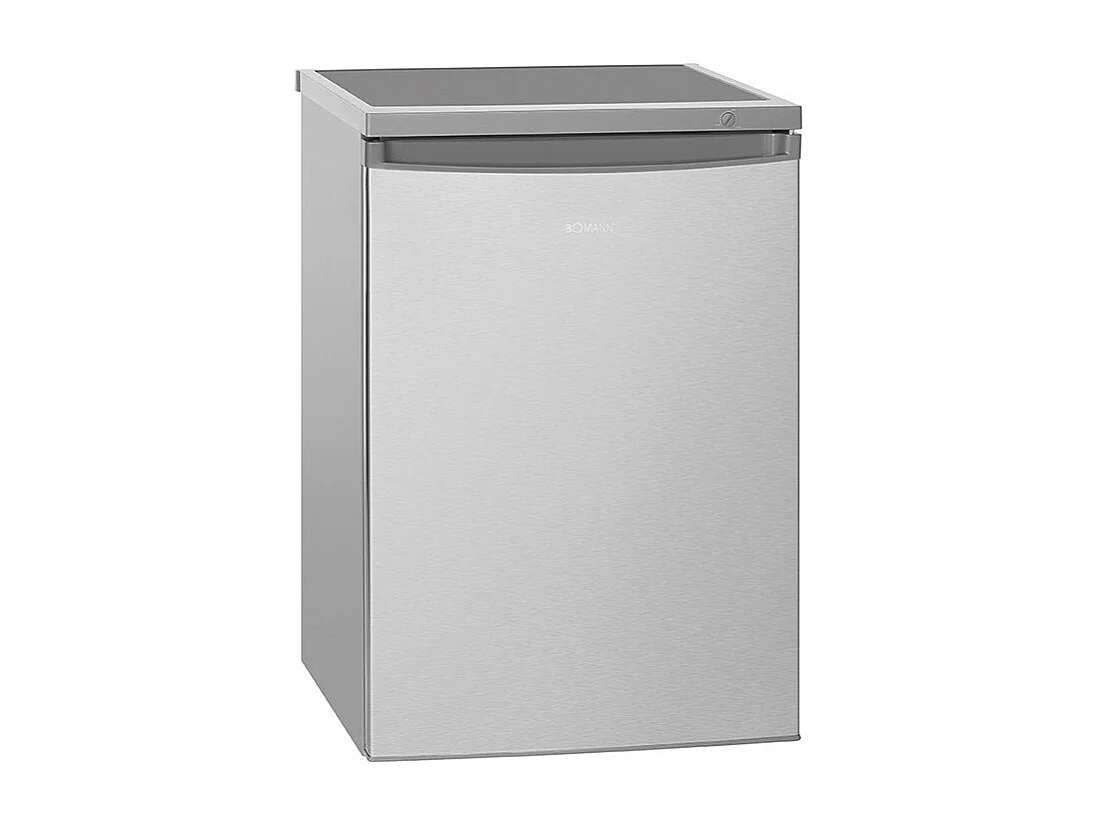 Réfrigérateur avec petit congélateur 120L inox Bomann KS 2184.1 inox