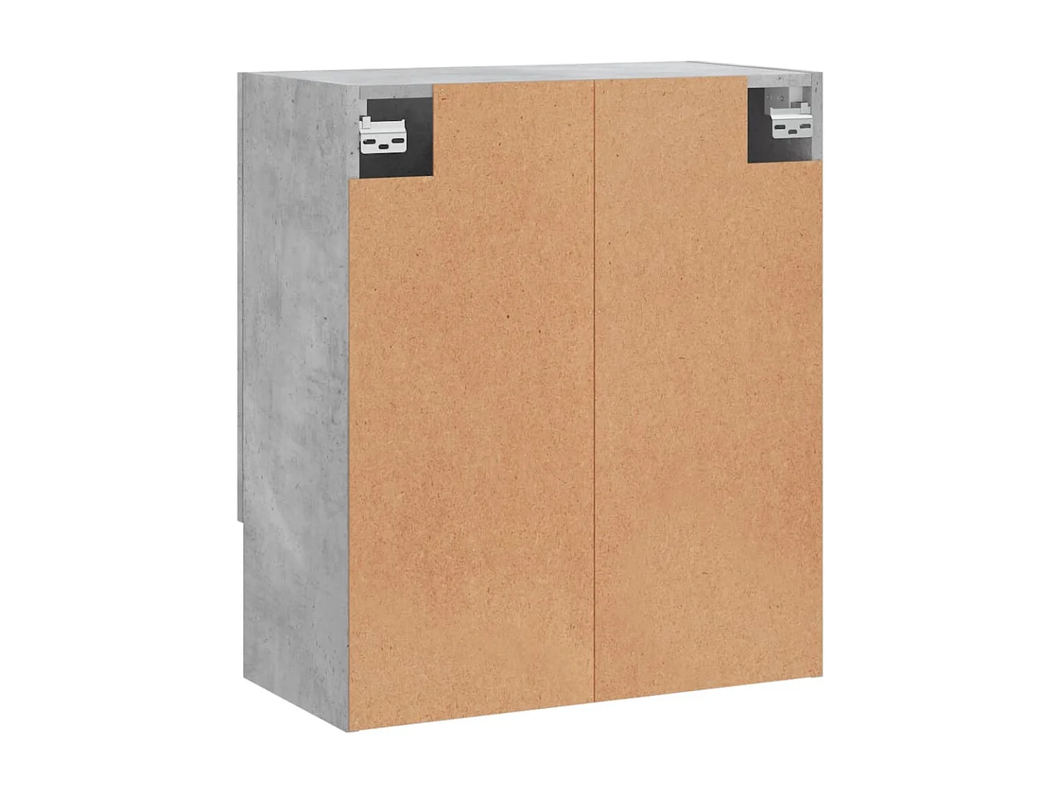 Armoire murale gris béton 60x31x70 cm bois d'ingénierie