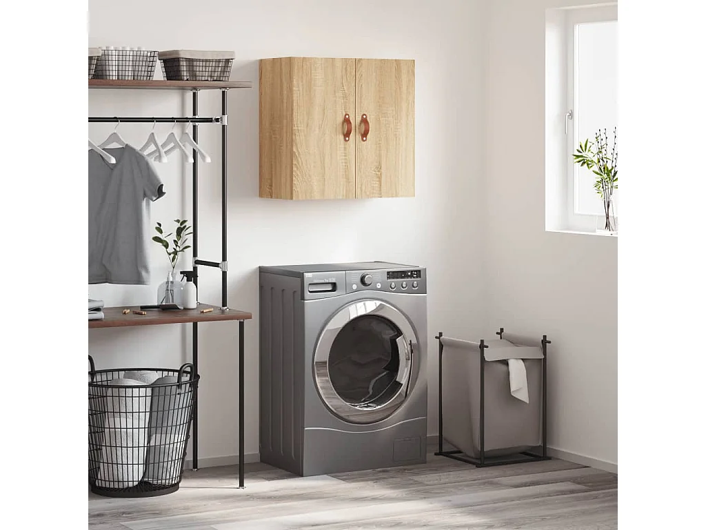 Armoire murale chêne sonoma 60x31x60 cm bois d'ingénierie