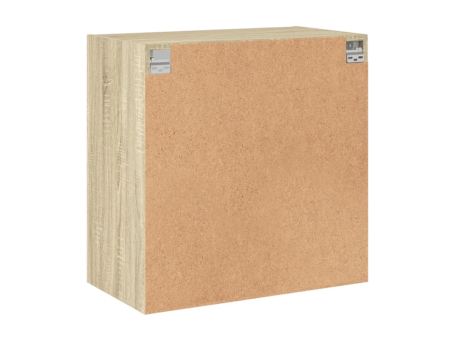 Armoire murale avec portes en verre chêne sonoma 68x37x68,5 cm