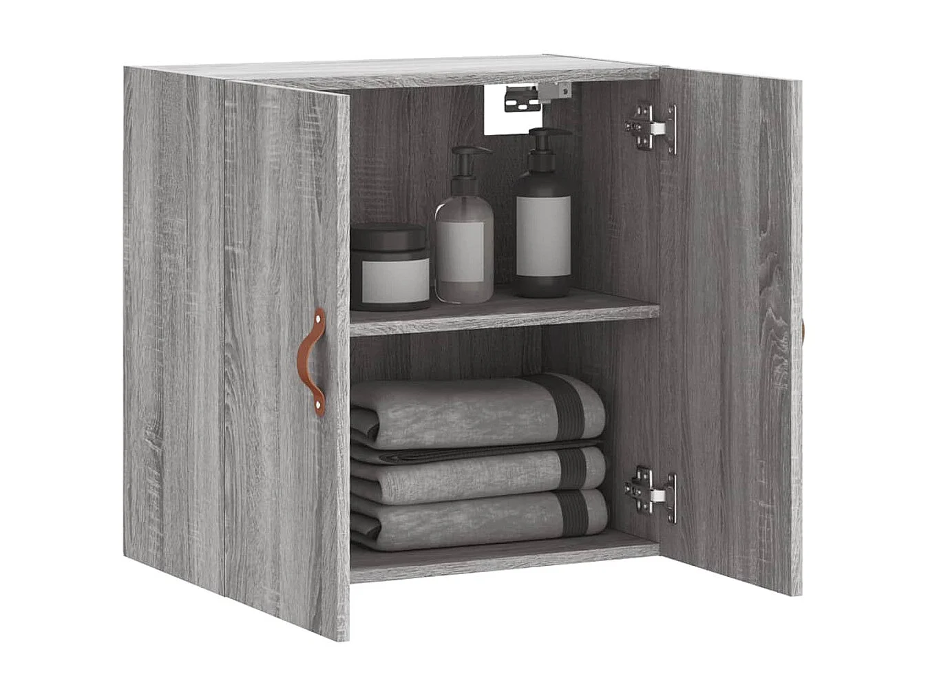 Mobiletto pensile grigio Sonoma 60x31x60 cm in legno ingegnerizzato