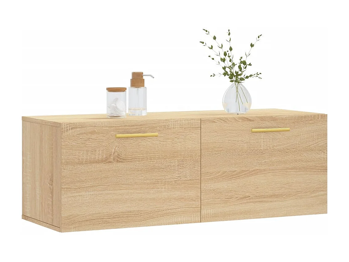 Armoire murale chêne sonoma 100x36,5x35 cm bois d'ingénierie