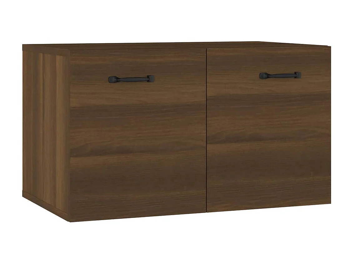 Mobiletto da parete, rovere marrone, 60x36,5x35 cm, legno ingegnerizzato