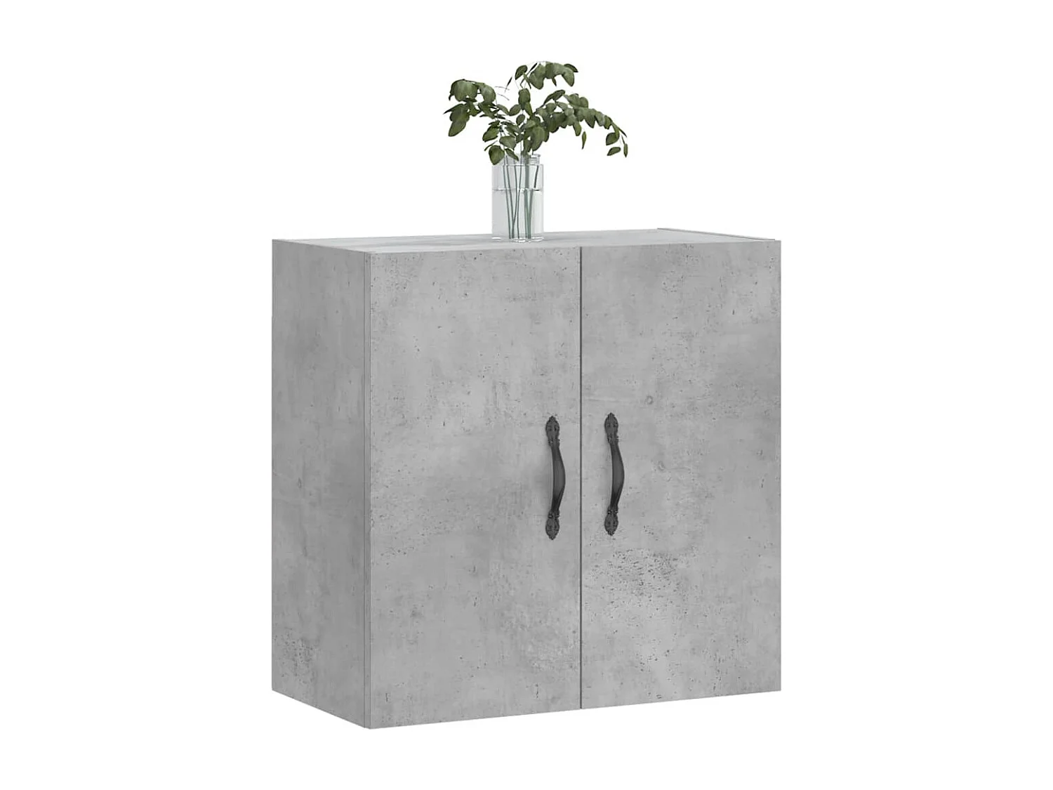 Mobiletto da parete grigio cemento 60x31x60 cm in legno ingegnerizzato