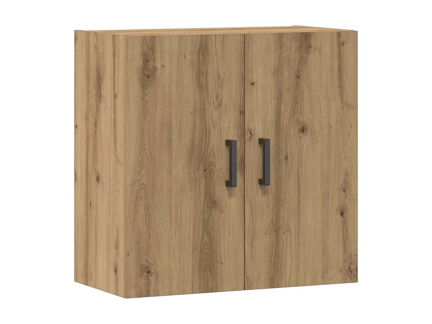 Mobiletto da parete in rovere fatto a mano, 60x31x60 cm, legno ingegnerizzato