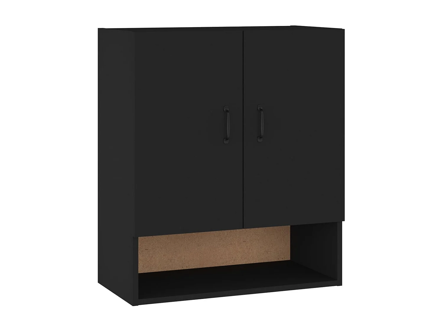 Armoire murale Noir 60x31x70 cm Bois d'ingénierie