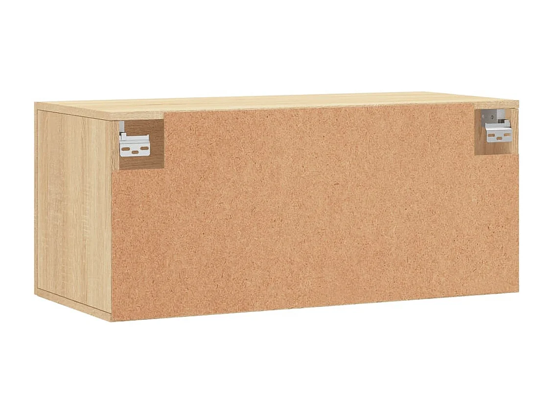 Mobiletto da parete in rovere Sonoma, 80x36,5x35 cm, legno ingegnerizzato