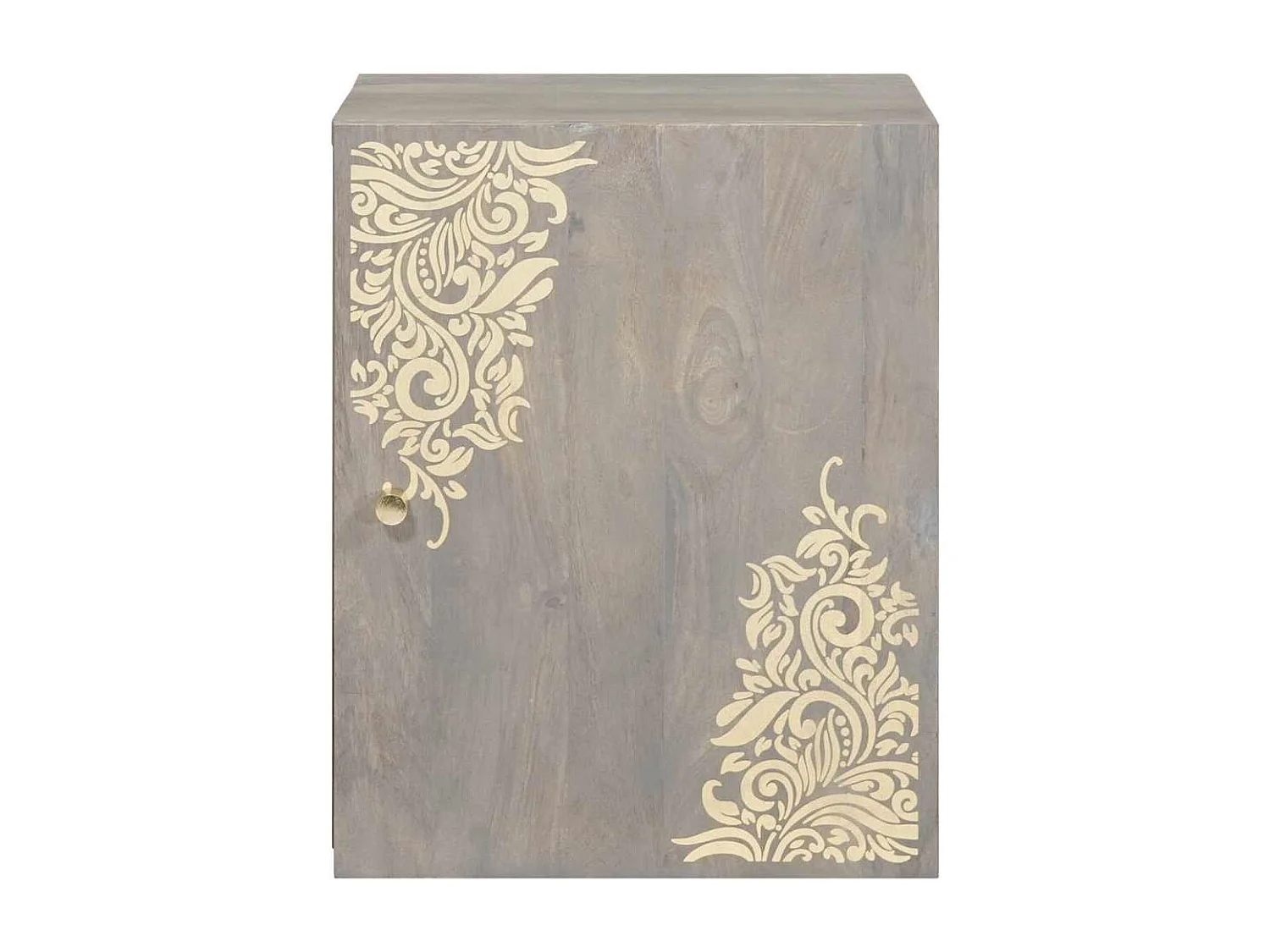 Armoire murale de salle de bain avec porte Gris 38 x 33 x 48 cm