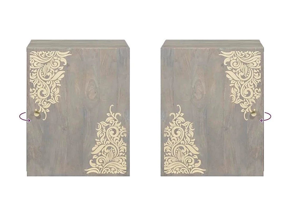 Armoire murale de salle de bain avec porte Gris 38 x 33 x 48 cm