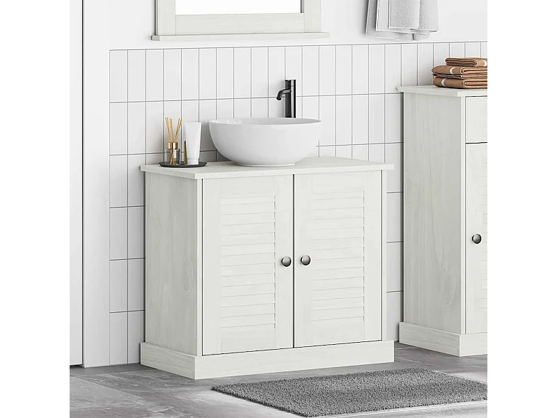 Mobiletto sottolavello VIGO, bianco antico, 67,5 x 34 x 59 cm