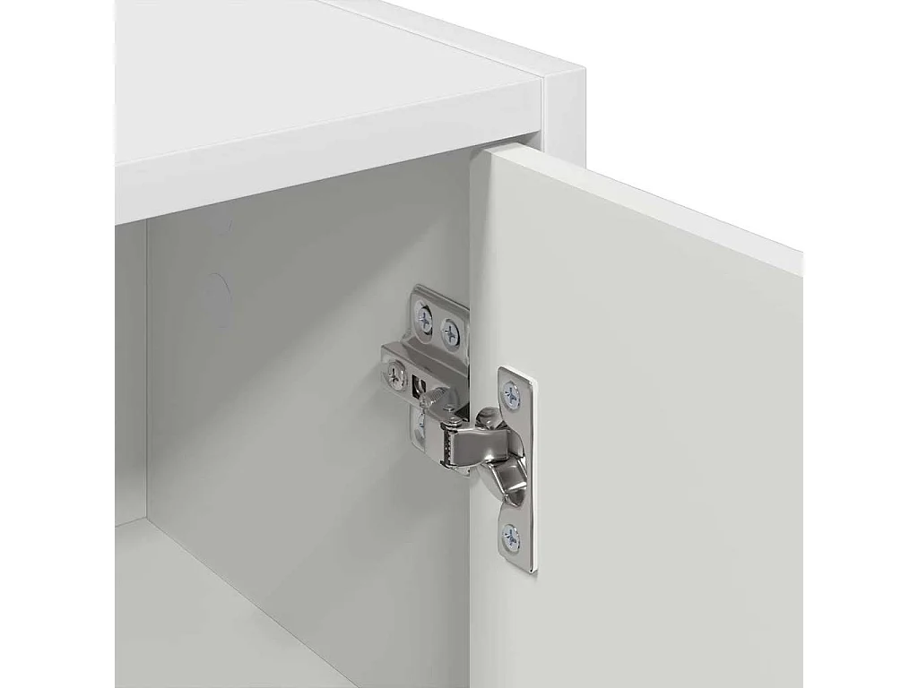 Cabinet de salle de bain Montage mural Blanc 39 x 23.5 x 65 cm