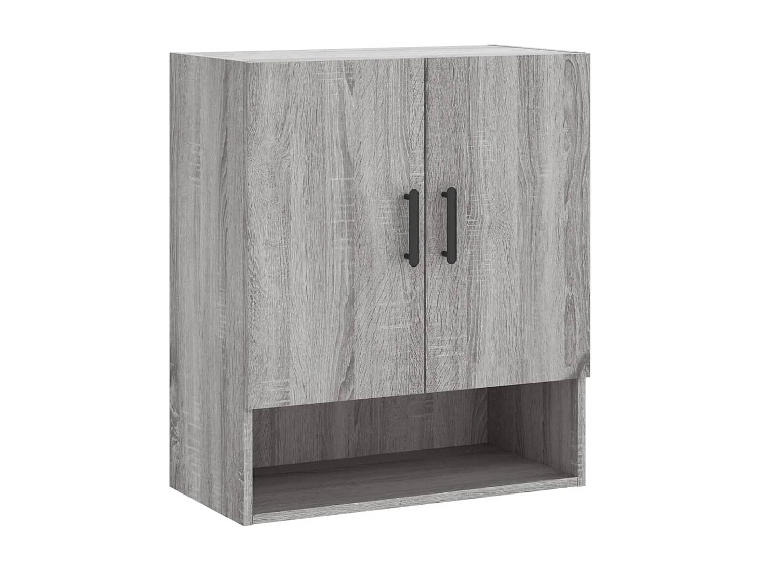 Mobiletto da parete grigio Sonoma 60x31x70 cm in legno ingegnerizzato