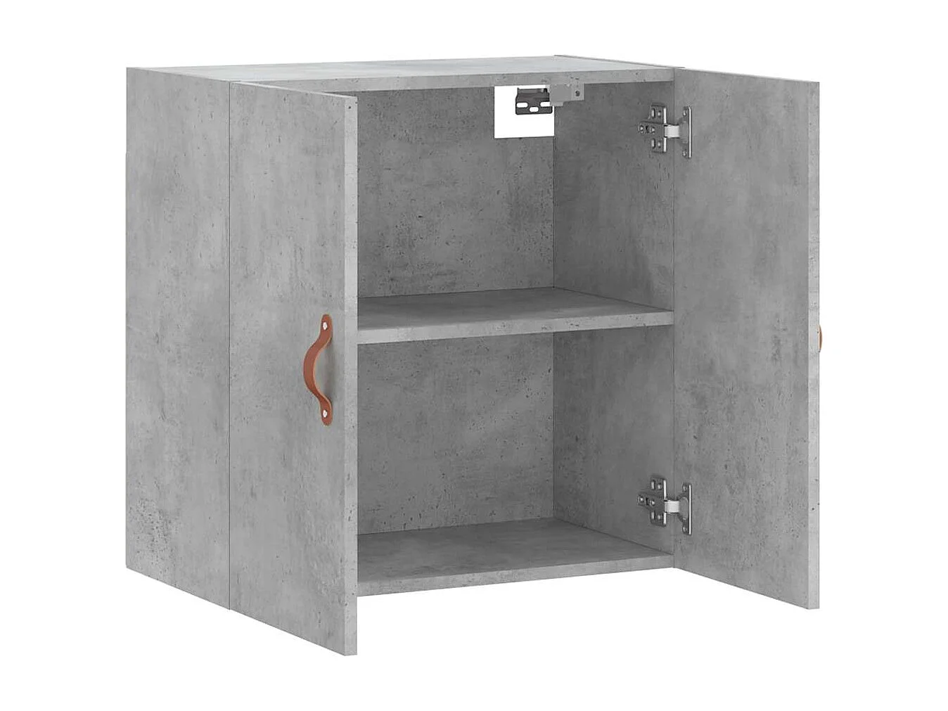 Mobiletto da parete grigio cemento 60x31x60 cm in legno ingegnerizzato