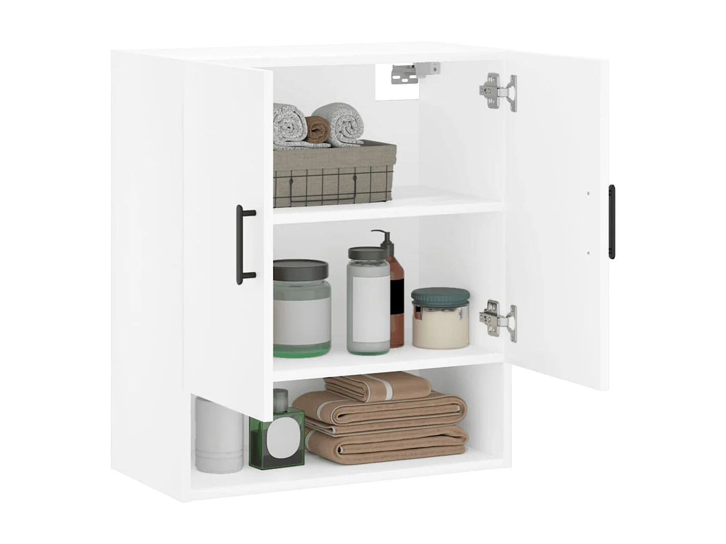 Armoire murale blanc 60x31x70 cm bois d'ingénierie