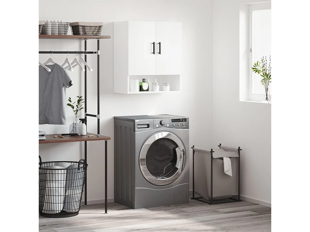 Pensile bianco 60x31x70 cm in legno ingegnerizzato