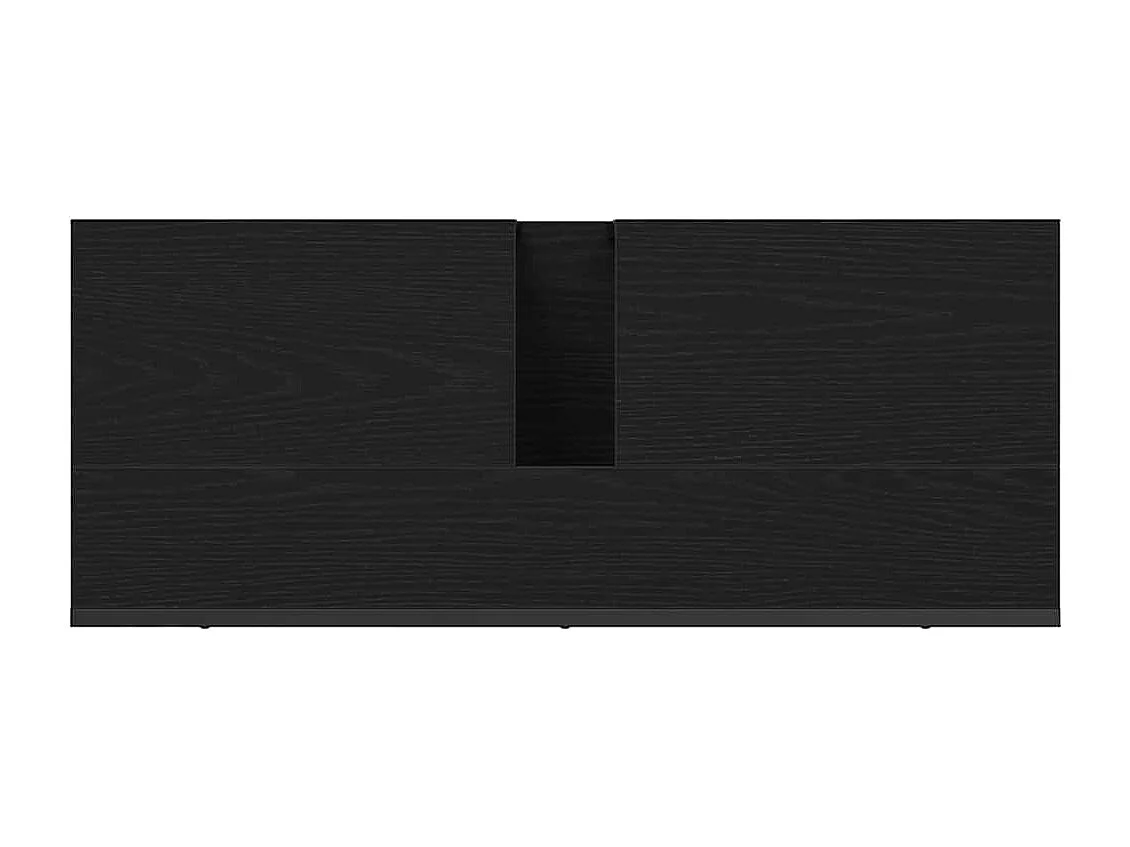 Mobile lavabo per bagno, rovere nero, 80 x 30 x 60 cm