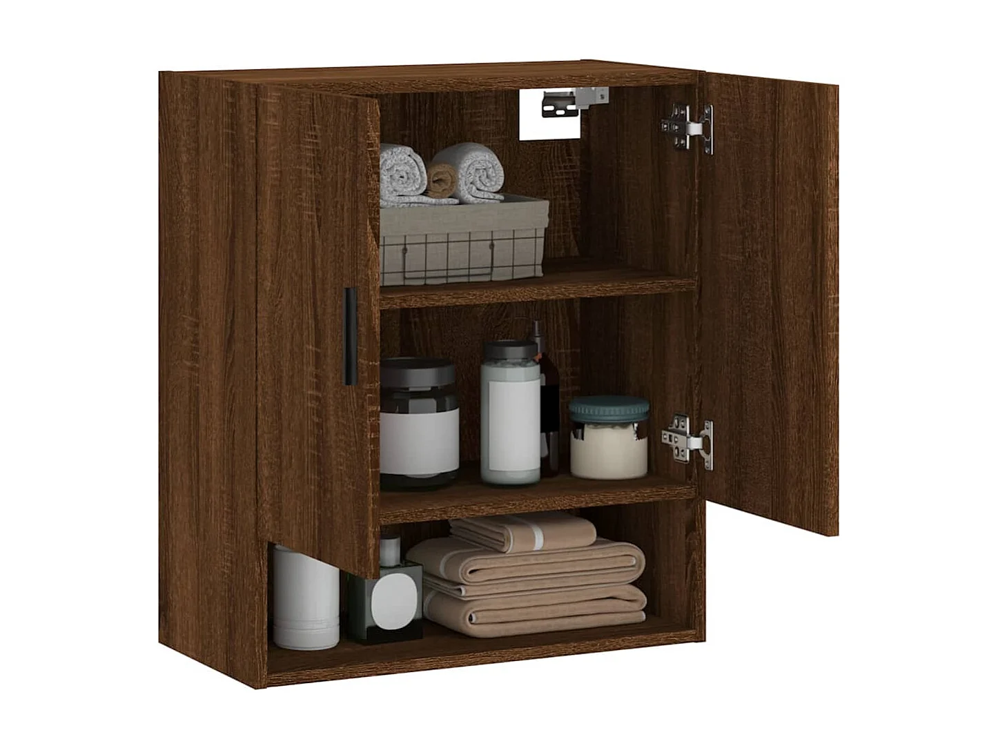 Armoire murale chêne marron 60x31x70 cm bois d'ingénierie