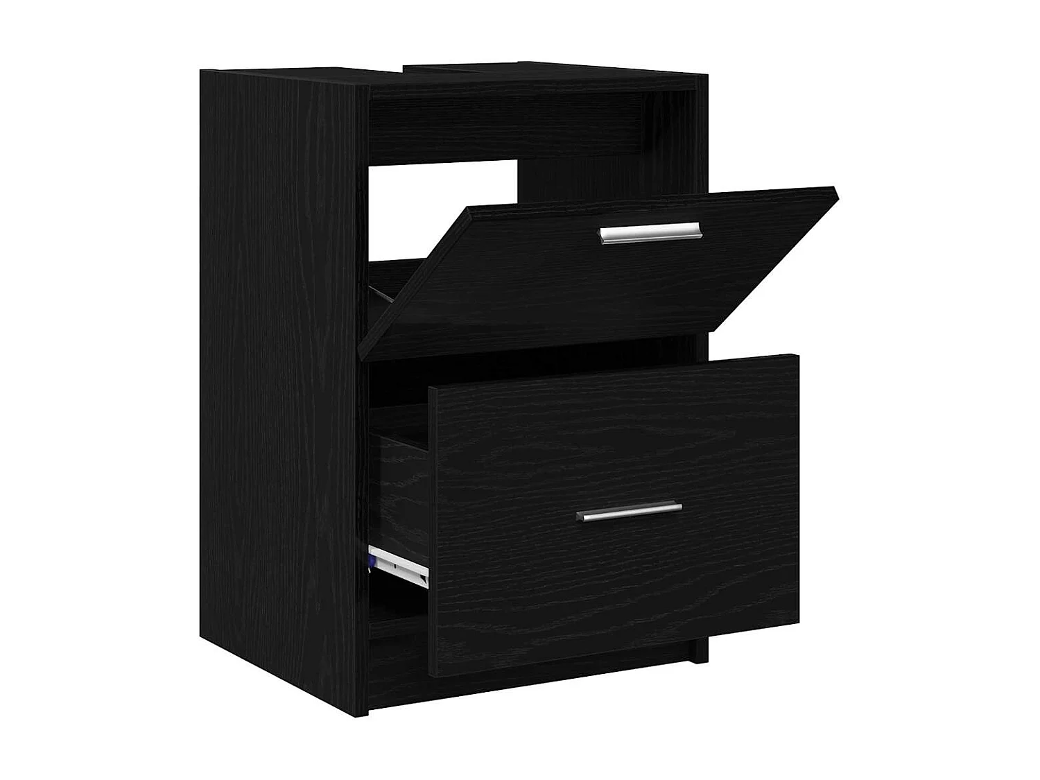 Mobiletto sottolavello, rovere nero, 40 x 37 x 59 cm, legno ingegnerizzato